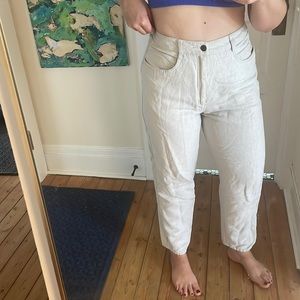 Linen Cotton Blend Pants